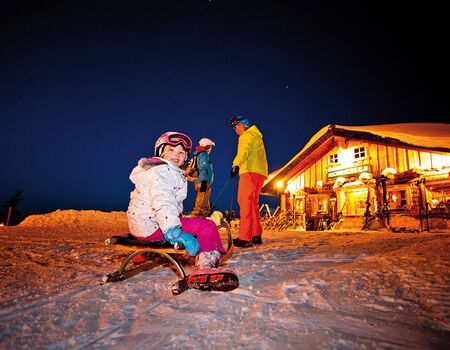 Nachtrodeln auf der Hochwurzen