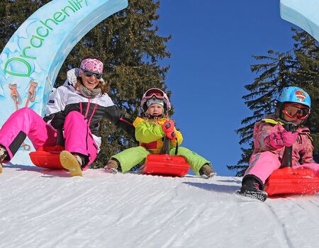 Zipfelbob-Bahn bei den Drachenliften in der Ramsau