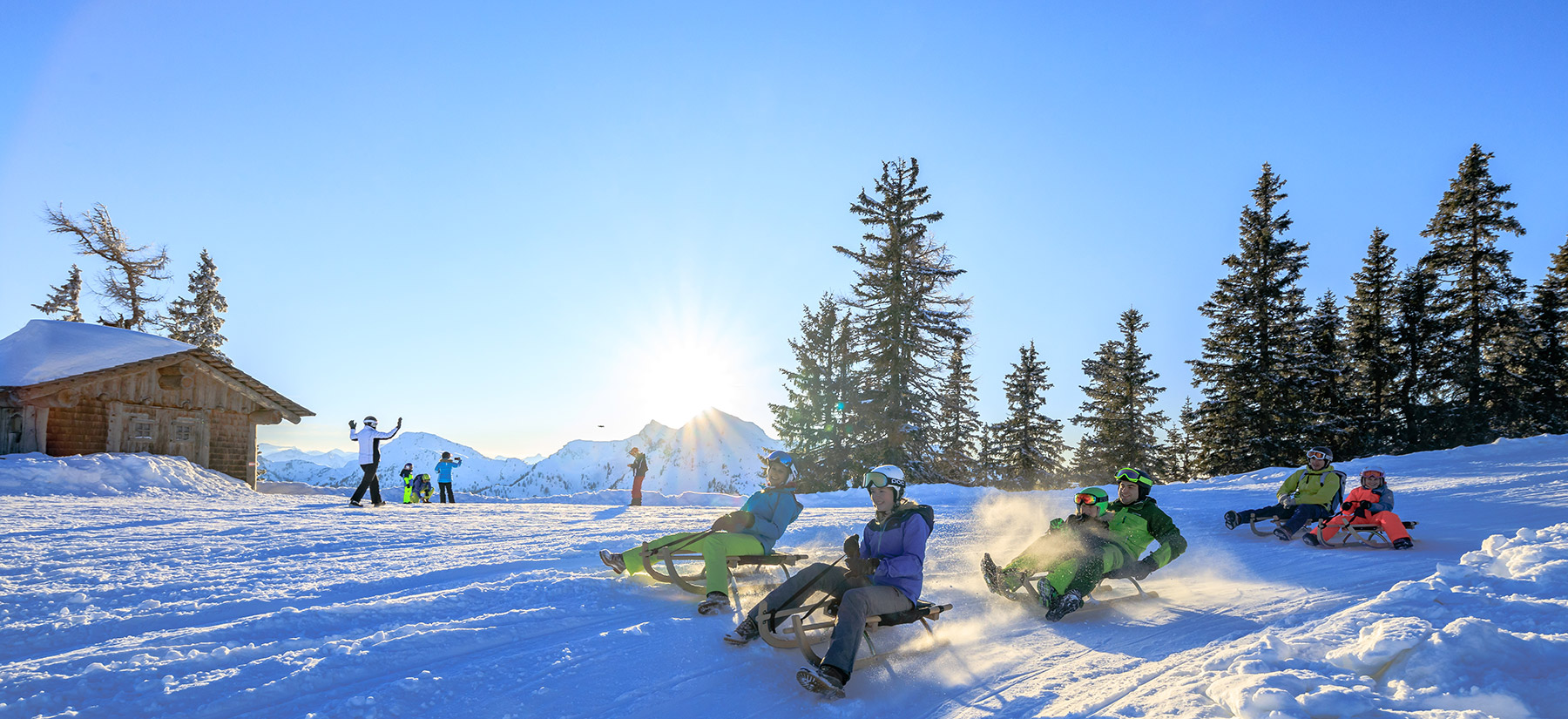 Rodeln auf der Hochwurzen
